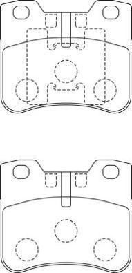 AISIN ASN-248 - Kit de plaquettes de frein, frein à disque cwaw.fr