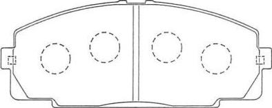 AISIN ASN-254 - Kit de plaquettes de frein, frein à disque cwaw.fr