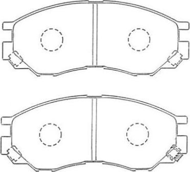 AISIN ASN-255 - Kit de plaquettes de frein, frein à disque cwaw.fr