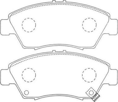 AISIN ASN-250 - Kit de plaquettes de frein, frein à disque cwaw.fr