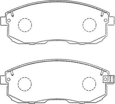 AISIN ASN-257 - Kit de plaquettes de frein, frein à disque cwaw.fr