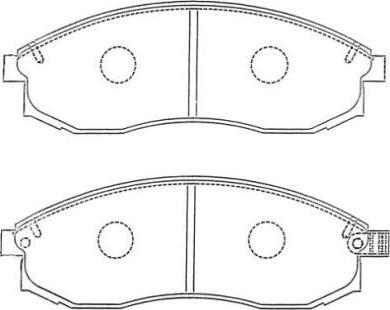 AISIN ASN-263 - Kit de plaquettes de frein, frein à disque cwaw.fr