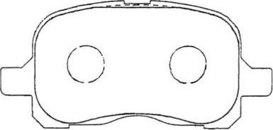 AISIN ASN-267 - Kit de plaquettes de frein, frein à disque cwaw.fr