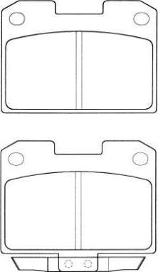 AISIN ASN-2043 - Kit de plaquettes de frein, frein à disque cwaw.fr