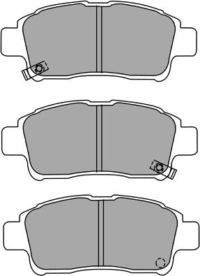 AISIN ASN-2051 - Kit de plaquettes de frein, frein à disque cwaw.fr