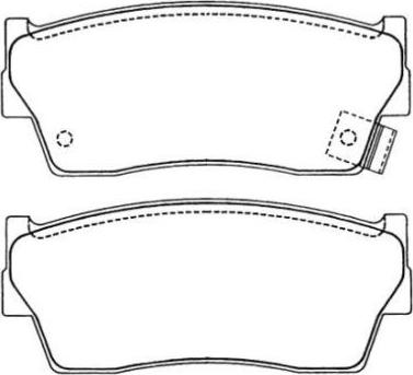 AISIN ASN-205 - Kit de plaquettes de frein, frein à disque cwaw.fr