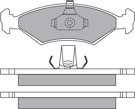 AISIN ASN-2069 - Kit de plaquettes de frein, frein à disque cwaw.fr