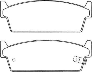 AISIN ASN-206 - Kit de plaquettes de frein, frein à disque cwaw.fr