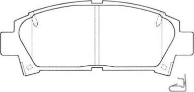 AISIN ASN-2039 - Kit de plaquettes de frein, frein à disque cwaw.fr