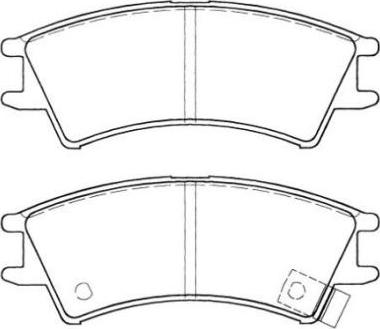 AISIN ASN-2038 - Kit de plaquettes de frein, frein à disque cwaw.fr