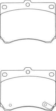 AISIN ASN-203 - Kit de plaquettes de frein, frein à disque cwaw.fr