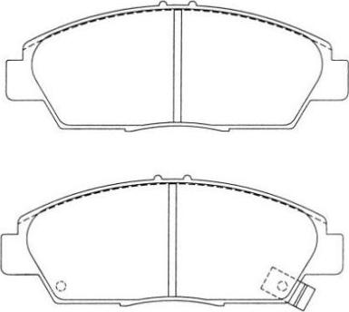 AISIN ASN-2028 - Kit de plaquettes de frein, frein à disque cwaw.fr