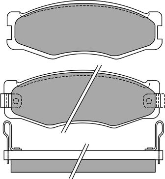 AISIN ASN-2076 - Kit de plaquettes de frein, frein à disque cwaw.fr