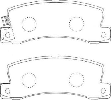 AISIN ASN-207F - Kit de plaquettes de frein, frein à disque cwaw.fr