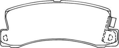 AISIN ASN-207 - Kit de plaquettes de frein, frein à disque cwaw.fr