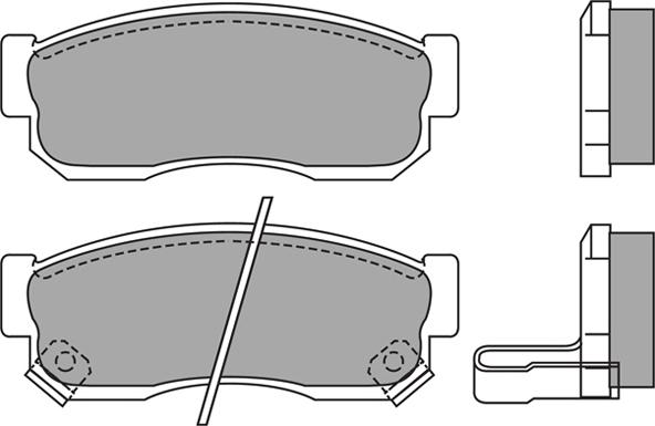 AISIN ASN-2157 - Kit de plaquettes de frein, frein à disque cwaw.fr