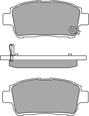 AISIN ASN-2101 - Kit de plaquettes de frein, frein à disque cwaw.fr