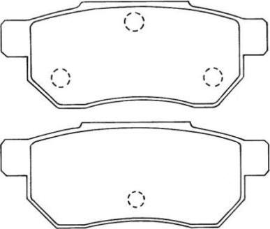 AISIN ASN-218 - Kit de plaquettes de frein, frein à disque cwaw.fr