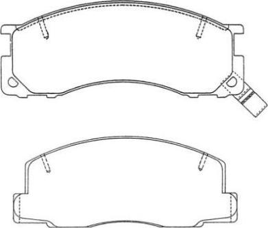 AISIN ASN-234 - Kit de plaquettes de frein, frein à disque cwaw.fr