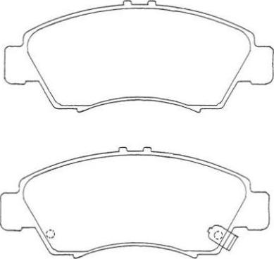 AISIN ASN-235 - Kit de plaquettes de frein, frein à disque cwaw.fr