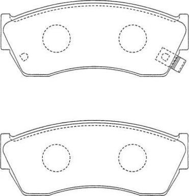 AISIN ASN-238 - Kit de plaquettes de frein, frein à disque cwaw.fr