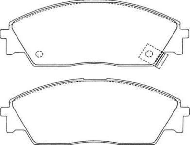 AISIN ASN-226 - Kit de plaquettes de frein, frein à disque cwaw.fr