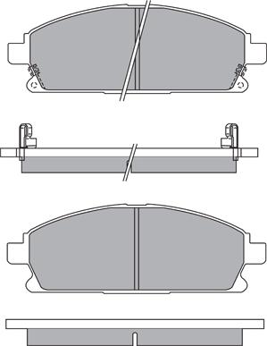 AISIN ASN-2203 - Kit de plaquettes de frein, frein à disque cwaw.fr