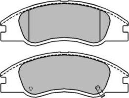 AISIN ASN-2237 - Kit de plaquettes de frein, frein à disque cwaw.fr