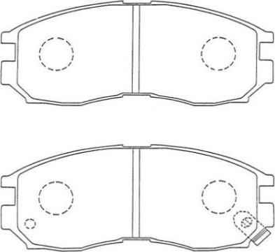 AISIN ASN-223 - Kit de plaquettes de frein, frein à disque cwaw.fr