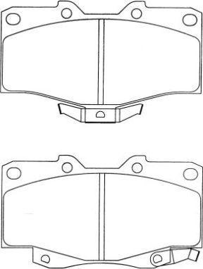 AISIN ASN-274 - Kit de plaquettes de frein, frein à disque cwaw.fr