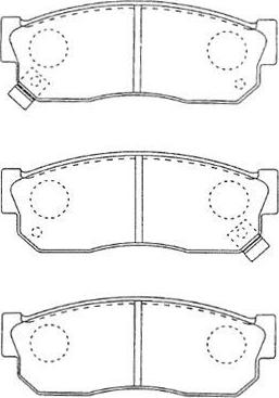 AISIN B1N009 - Kit de plaquettes de frein, frein à disque cwaw.fr