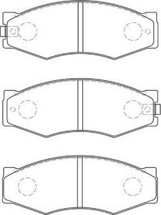 AISIN B1N004 - Kit de plaquettes de frein, frein à disque cwaw.fr