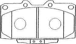 AISIN B1N006 - Kit de plaquettes de frein, frein à disque cwaw.fr