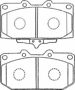 AISIN B1N002 - Kit de plaquettes de frein, frein à disque cwaw.fr