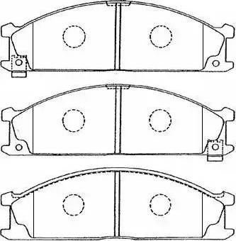 AISIN B1N011 - Kit de plaquettes de frein, frein à disque cwaw.fr