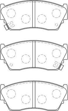 AISIN B1N017 - Kit de plaquettes de frein, frein à disque cwaw.fr