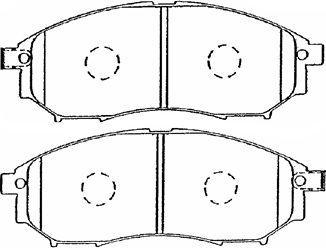 AISIN B1N036 - Kit de plaquettes de frein, frein à disque cwaw.fr