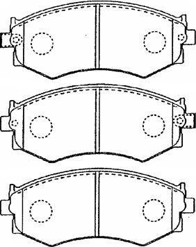 AISIN B1N020 - Kit de plaquettes de frein, frein à disque cwaw.fr