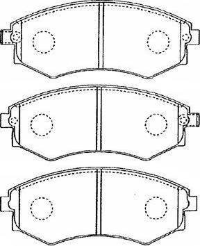 AISIN B1N021 - Kit de plaquettes de frein, frein à disque cwaw.fr