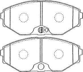 AISIN B1N028 - Kit de plaquettes de frein, frein à disque cwaw.fr