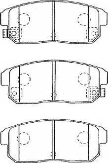 AISIN B2N040 - Kit de plaquettes de frein, frein à disque cwaw.fr