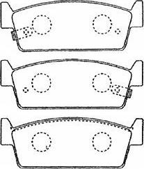 AISIN B2N056 - Kit de plaquettes de frein, frein à disque cwaw.fr