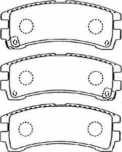 AISIN B2N050 - Kit de plaquettes de frein, frein à disque cwaw.fr