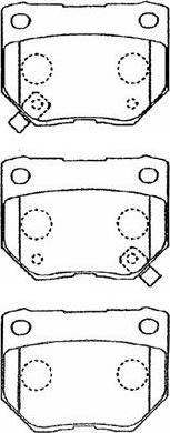 AISIN B2N053 - Kit de plaquettes de frein, frein à disque cwaw.fr