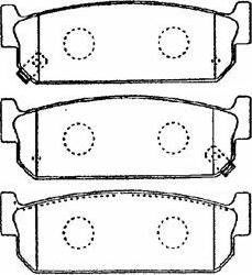 AISIN B2N057 - Kit de plaquettes de frein, frein à disque cwaw.fr