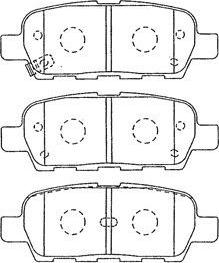 AISIN B2N064 - Kit de plaquettes de frein, frein à disque cwaw.fr