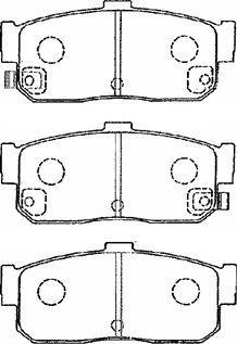 AISIN B2N022 - Kit de plaquettes de frein, frein à disque cwaw.fr