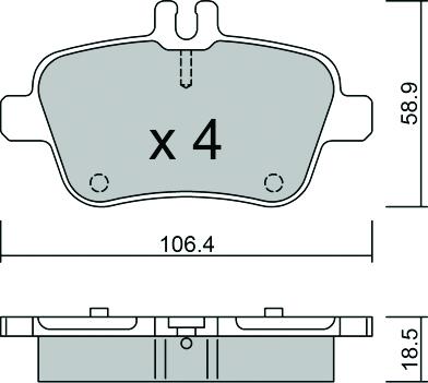 AISIN BPMB-2015 - Kit de plaquettes de frein, frein à disque cwaw.fr