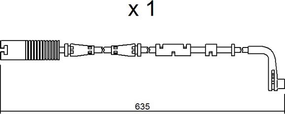 AISIN BPBMK-9205 - Contact d'avertissement, usure des plaquettes de frein cwaw.fr