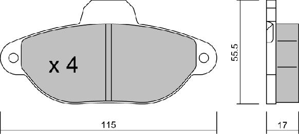 AISIN BPFI-1006 - Kit de plaquettes de frein, frein à disque cwaw.fr